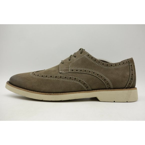 Bostonian Taupe Leather Lace Up Wingtip Oxfords Shoes Men\'s 12 M main image 6